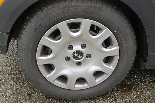 Michelin tire on wheel