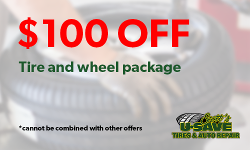 $100 Off tire and wheel package