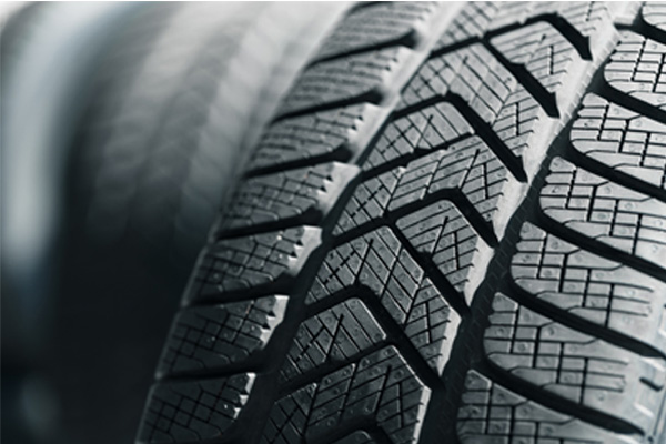 Close-up image of a car wheel